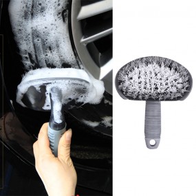 Car Wheel Cleaning Brush Kit for Auto Motorcycles Bicycles Wheel Brush Cleaning 2 Pack