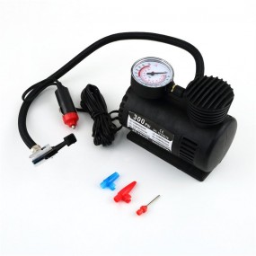 Black Portable 12V Auto Car Electric Air Compressor Tire Infaltor Pump 300 PSI